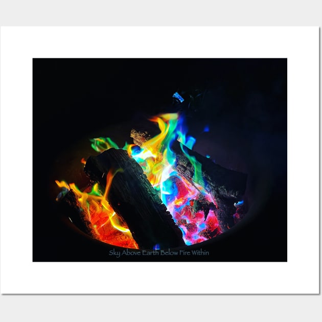 Sky above earth below fire within Wall Art by aadventures